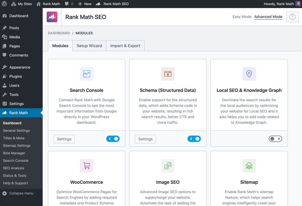 rank math seo tutorial 2026 seo score improvement dashboard